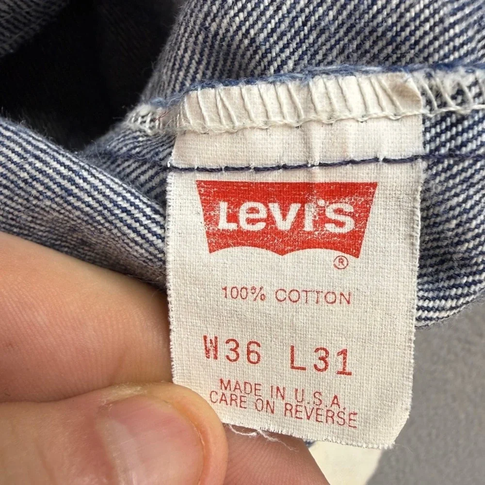 VTG Levis 505 Jeans Regular Straight Fit 36x31 (FIT 35x31) USA Made 90's Retro